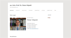 Desktop Screenshot of peterhilpold.com